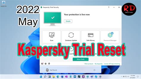 kaspersky trial reset